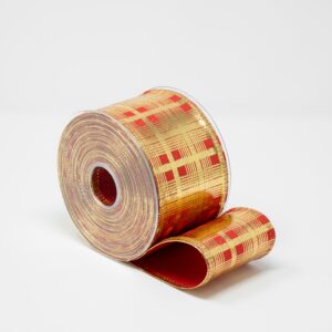 NASTRO SCOZZESE LAMINATO DECORLIFE MM 70 MT 10  rosso-07 (Cod. 40359-01)