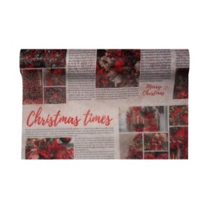 BOBINA DECOFIBRA CHRISTMAS TIME MM.530 MT.9 rosso-07 (Cod. 40346-02)
