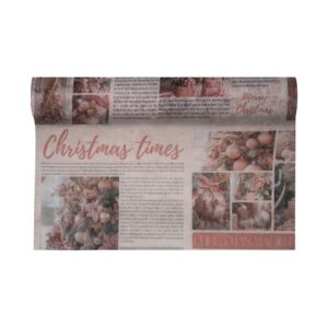 BOBINA DECOFIBRA CHRISTMAS TIME MM.530 MT.9 rosa-09 (Cod. 40346-03)