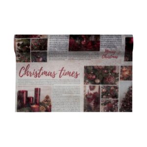BOBINA DECOFIBRA CHRISTMAS TIME MM.530 MT.9 bordeaux-14 (Cod. 40346-04)
