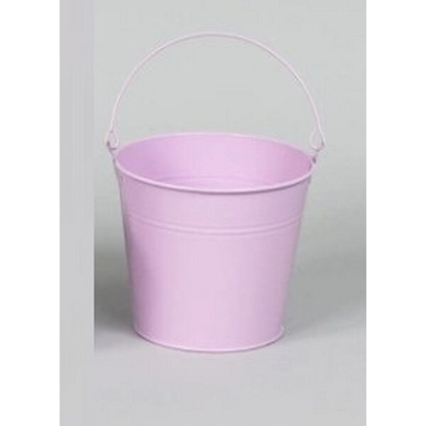 SECCHIELLO LATTA PER VASO D10 CON MANICI  lilla (Cod. 33928-04)