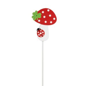 SET 10 PZ. PICK FUNGO E COCCINELLA 29,5 CM  (Cod. 40531-01)