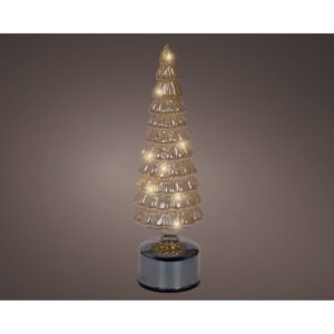 ALBERO NATALE RUOTANTE LED D10 H34 CM oro (Cod. 40697-01)
