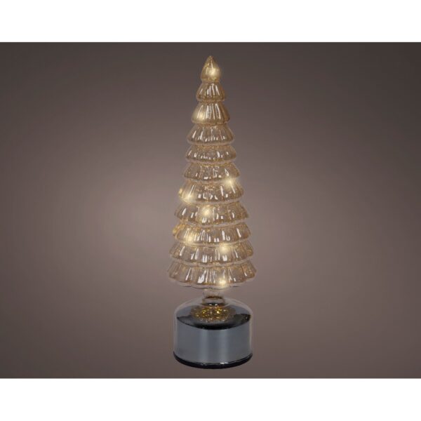 ALBERO NATALE RUOTANTE LED D10 H34 CM oro (Cod. 40697-01)