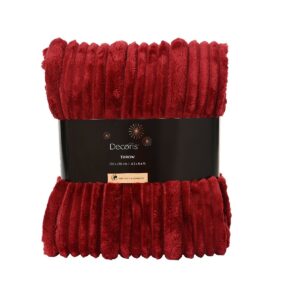 COPERTA FLANELLA 170X130 CM rosso (Cod. 40315-03)