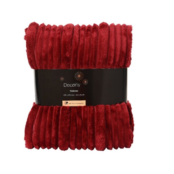 COPERTA FLANELLA 170X130 CM rosso (Cod. 40315-03)
