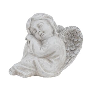 ANGELO SEDUTO CHE DORME 11X5,5 H9 CM grigio (Cod. 40570-01)