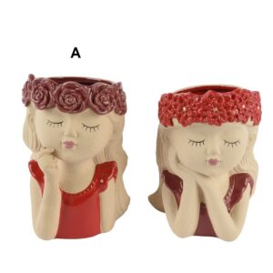 VASO VISO DONNA ROSE D13,7 H20 CM modello-a (Cod. 40729-01)