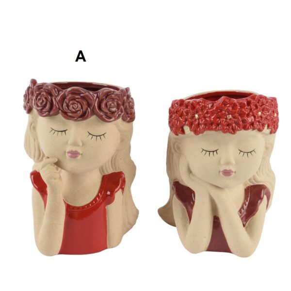 VASO VISO DONNA ROSE D13,7 H20 CM modello-a (Cod. 40729-01)