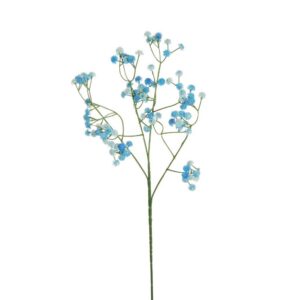 RAMO GYPSOPHILA X4 CON 108 FIORI H64 CM blu (Cod. 40614-01)