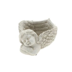 VASO ANGELO SOGNANTE 18X13 H8 CM grigio (Cod. 40514-01)