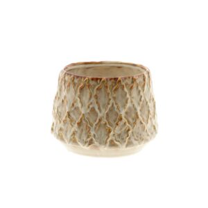 VASO ZARIA D16,5 H12 CM PER VASO D11,5 CM beige (Cod. 40609-01)