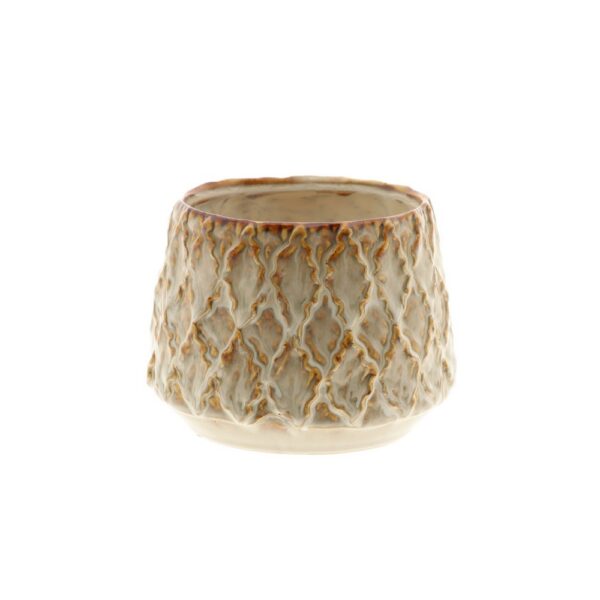 VASO ZARIA D16,5 H12 CM PER VASO D11,5 CM beige (Cod. 40609-01)