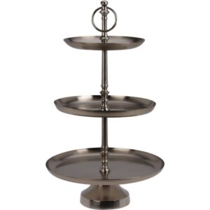 ALZATA 3 PIANI 30X50CM argento (Cod. 40685-01)