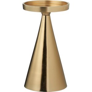 PORTACANDELA ALLUMINIO ORO 10X17 CM  (Cod. 40686-01)