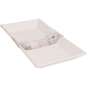 VASSOIO DI LEGNO 40X20 CM bianco (Cod. 40628-01)