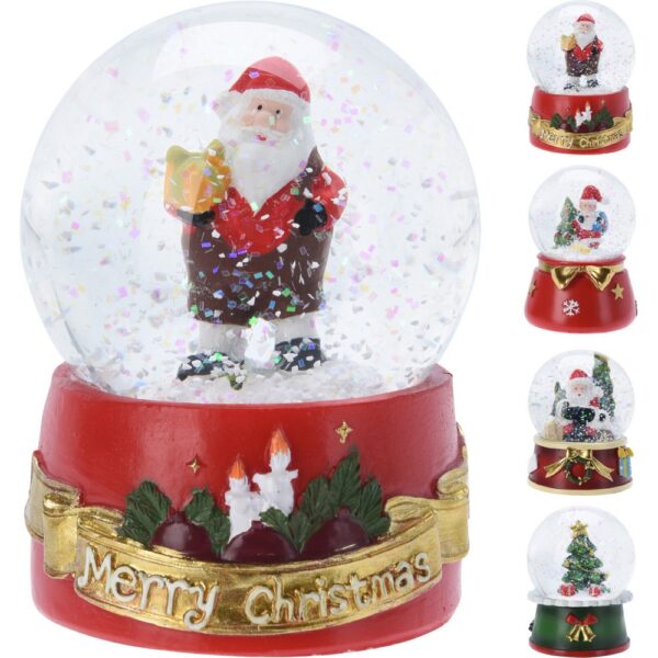 1 PZ. BOLLA DI ACQUA NATALIZIA 8 CM soggetto-casuale (Cod. 40641-01)