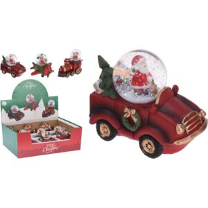 SET 3 BOLLA DI ACQUA NATALIZIA 10X4 CM macchina-aereo-treno (Cod. 40642-01)