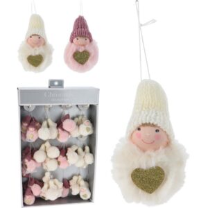 1 PZ. PENDENTE ANGELO TESSUTO 8 CM  soggetto-casuale (Cod. 38930-01)