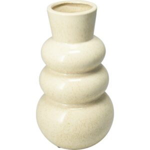 VASO CERAMICA BUBBLE 13X25 CM crema- (Cod. 40658-01)