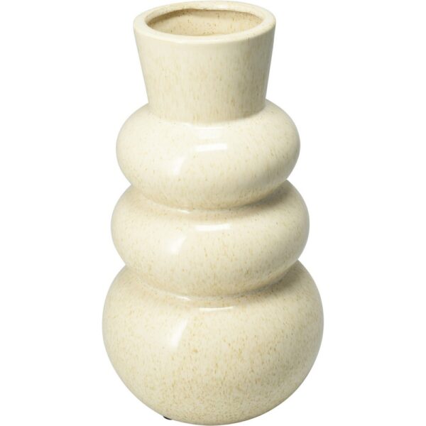 VASO CERAMICA BUBBLE 16X29 CM crema- (Cod. 40659-01)