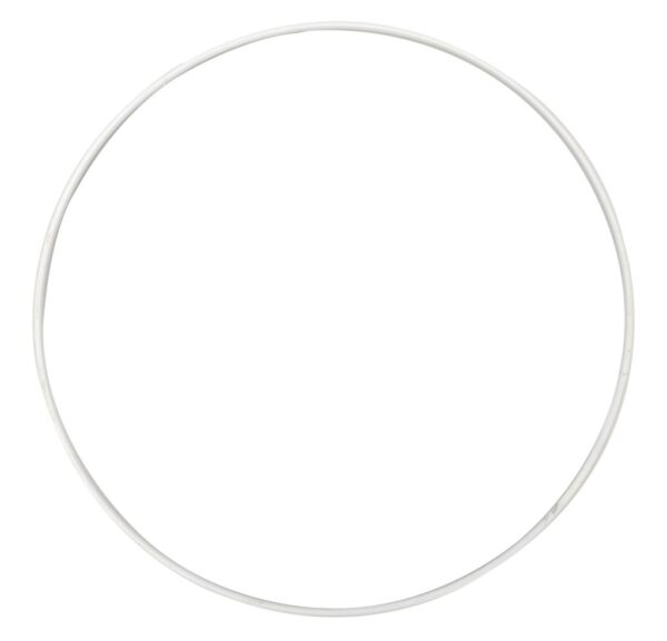 ANELLO METALLO D40 CM bianco (Cod. 40584-02)