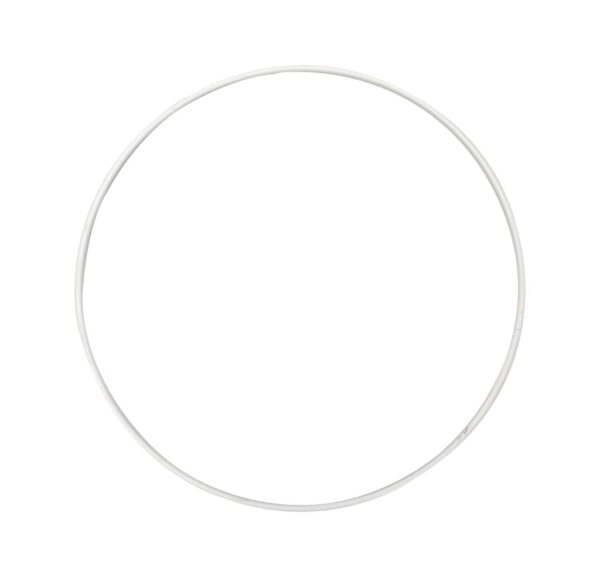 ANELLO METALLO D30 CM bianco (Cod. 40585-02)