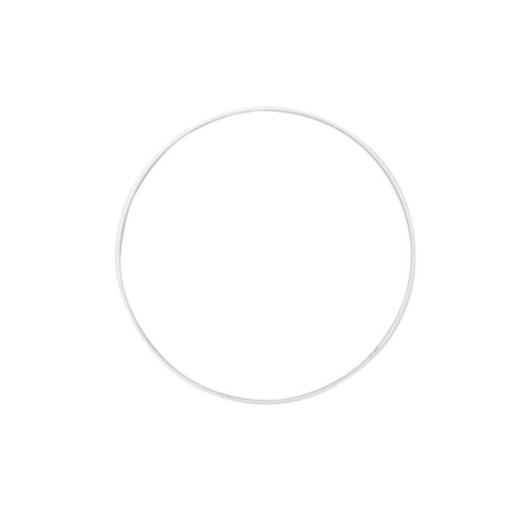ANELLO METALLO D20 CM bianco (Cod. 39715-02)