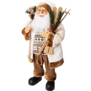 BABBO NATALE 80 CM  marrone (Cod. 40664-01)