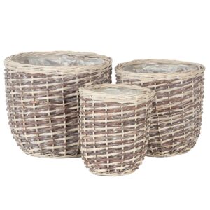 SET 3 CASPO' VIMINI BOMBATO  DA D22 H25 A D34 H29  (Cod. 40588-01)