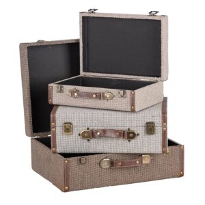 SET 3 PZ VALIGETTE RETTANGOLARI 30X20 H10- 40X30 H15 CM  (Cod. 40460-01)