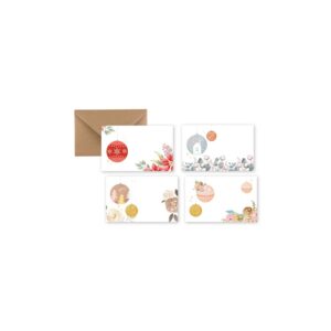 BIGLIETTI + BUSTE NATALIZI 100 PZ 11X7 CM soggetti-natalizi-4 (Cod. 32783-21)