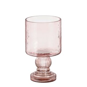 PORTACANDELA VETRO MALA HURRICANE H27 D15,5 CM rosa (Cod. 40792-02)