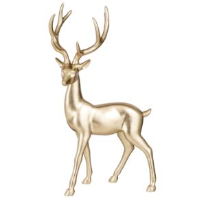 DECORAZIONE RENNA 37X27 H62 oro (Cod. 40800-01)