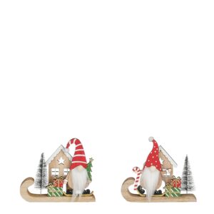 1 PZ. DECORAZIONE GNOMO 14X2 H12,5 CM soggetto-casuale (Cod. 40816-01)