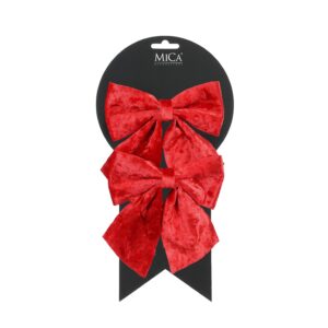 SET 2 PZ. FIOCCO 12X13 CM rosso (Cod. 40819-01)