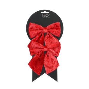 SET 2 PZ. FIOCCO 12X13 CM rosso (Cod. 40819-01)