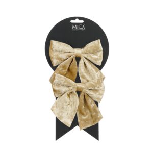 SET 2 PZ. FIOCCO 12X13 CM champagne (Cod. 40819-02)