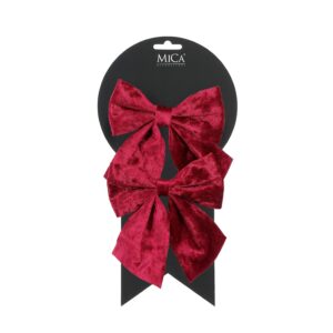 SET 2 PZ. FIOCCO 12X13 CM bordeaux (Cod. 40819-03)