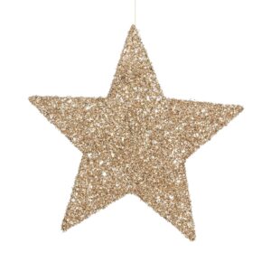 STELLA GLITTER DA APPENDERE D40 champagne (Cod. 40826-01)