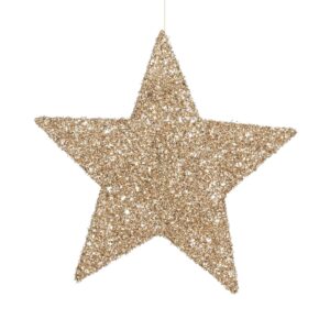 STELLA GLITTER DA APPENDERE D40 champagne (Cod. 40826-01)