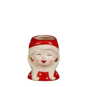 VASO VISO DONNA H10 D8,5 CM con-fascia-capelli (Cod. 40829-03)