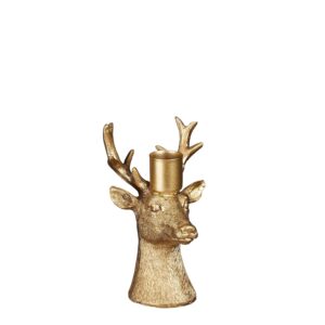 PORTACANDELE RENNA 8,5X8 H12,5 CM oro (Cod. 40836-01)