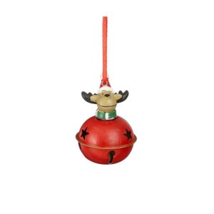 PALLINA DI NATALE CON RENNA rosso (Cod. 40842-02)
