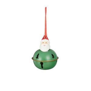 PALLINA DI NATALE CON BABBO NATALE verde (Cod. 40842-03)
