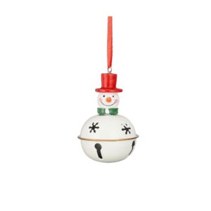 PALLINA DI NATALE CON PUPAZZO NEVE  bianco (Cod. 40842-01)