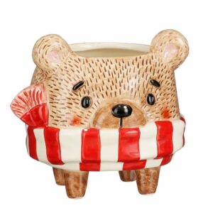 VASO ORSO NATALIZIO 13X12 H12,5 CM  (Cod. 40850-03)