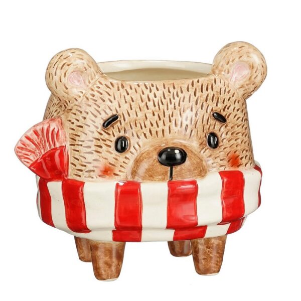 VASO ORSO NATALIZIO 13X12 H12,5 CM  (Cod. 40850-03)