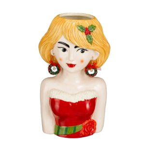 VASO BUSTO DONNA 16,5X13,5 H28,5 CM  (Cod. 40851-01)