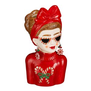 VASO BUSTO DONNA 16X15 H32 CM  (Cod. 40852-01)